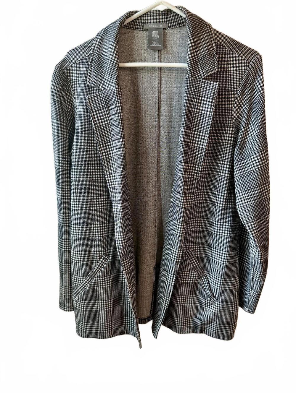 matty m Plaid Blazer Jacket Size XL